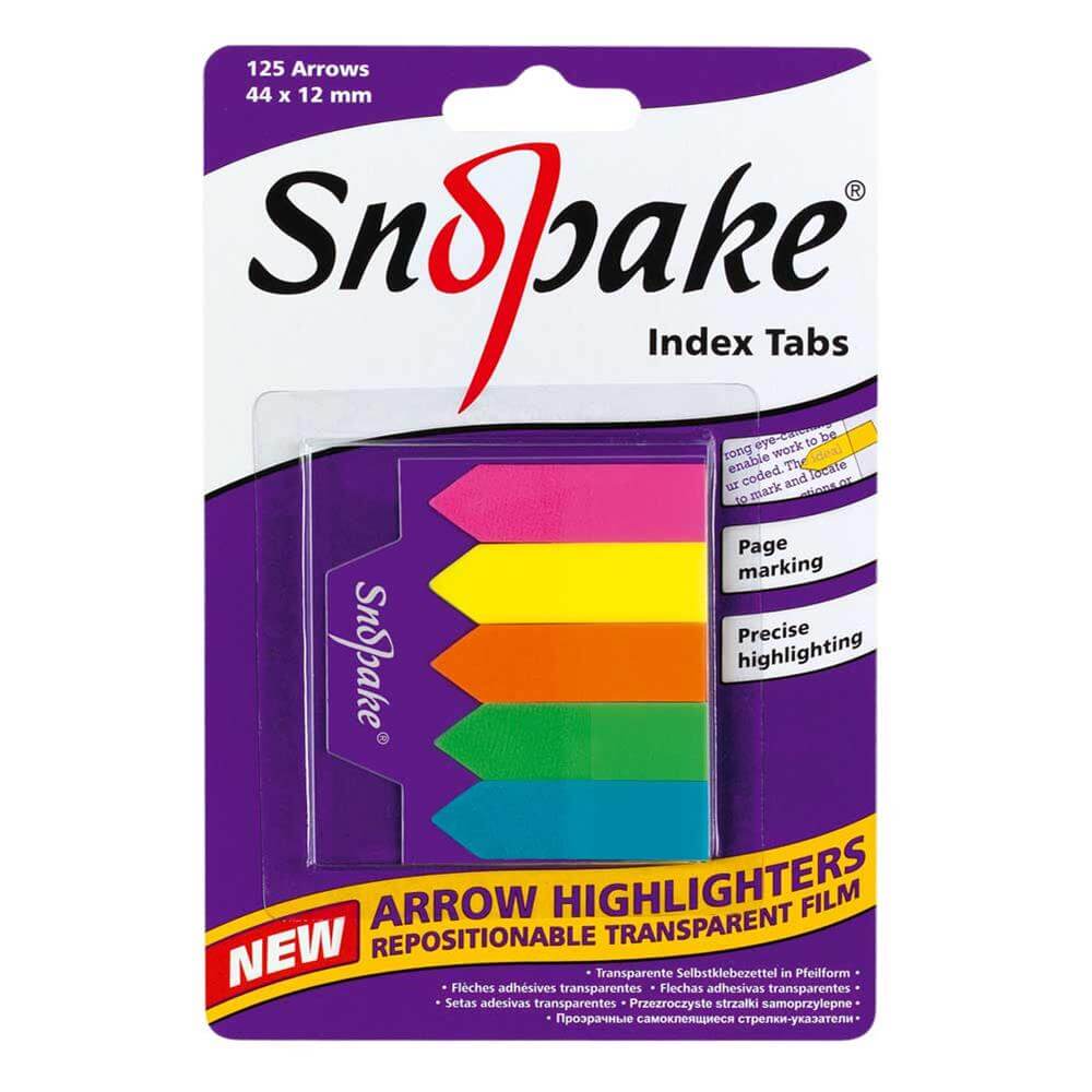 Snopake Arrow Index Tabs Page Markers 125